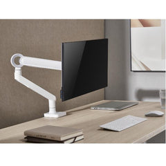 EQUIP - STAFFA MONITOR 17"-35" "PREMIUM" PAN & TILT DA SCRIVANIA, BIANCO