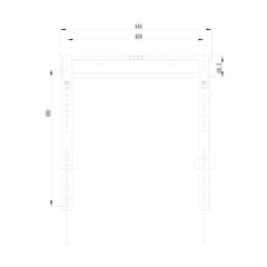 EQUIP - STAFFA TV DA PARETE 32"-55" FISSA