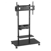 EQUIP - CARRELLO MOBILE per TV da 50"-90" CON RIPIANO FORATO