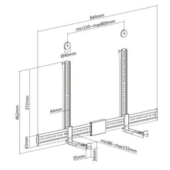 EQUIP - STAFFA MONTAGGIO UNIVERSALE SOUNDBAR