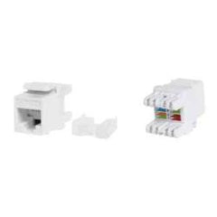 PRESA RJ45U CAT.6 180 GRADI BIANCO