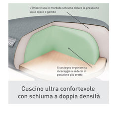 Leitz Ergo Sgabello Active con Ruote e Seduta Comfort Oscillante