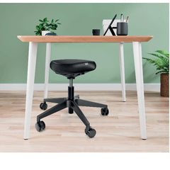 Leitz Ergo Sgabello con Ruote e Seduta Comfort