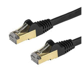 Cavo di Rete Schermato Cat6a STP da 2m - Nero