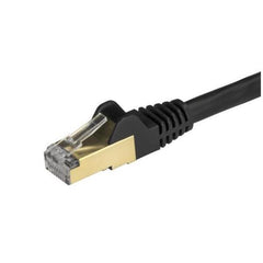 Cavo di Rete Schermato Cat6a STP da 50cm - Nero