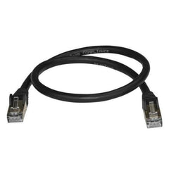 Cavo di Rete Schermato Cat6a STP da 50cm - Nero