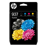 Confezione da 4 cartucce di inchiostro CMYK originali HP 937
