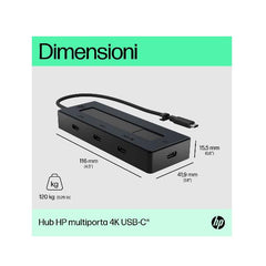 Hub multiporta HP 4K USB-C