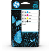 Confezione da 4 inchiostri originali HP 932/933 nero, ciano, magenta, giallo