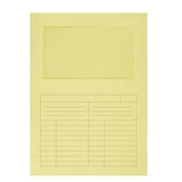 Cartelline Con Finestra 120gr - Confezione da 50 Pezzi - Giallo
