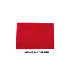 BUSTE BOTTONE A4 COLORI ASSORTITI COPRENTI CONF.10