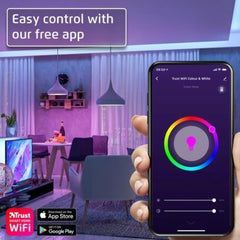 E14 LAMPADINA CANDELA LED RGBCW WI-FI COMPATIBILE ALEXA GOOGLE HOME