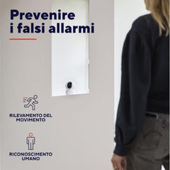 TELECAMERA SICUREZZA IPCAM 360° DA INTERNO WI-FI 2,4GHz + 5 GHz - TRUST IPCAM-2800 INDOOR - BIANCO