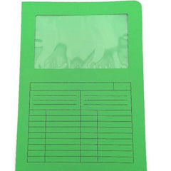 CF20 CARTELLINE C/FINESTRA 200GR VERDE