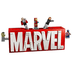 LOGO E MINIFIGURE MARVEL