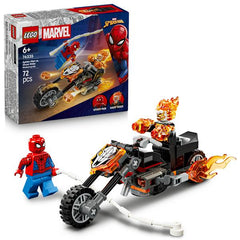 Spider-Man vs. Ghost Rider in motocicletta