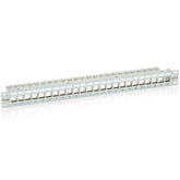 EQUIP - PATCH PANEL 24-PORTE KEYSTONE CAT.6 SCHERMATO, 1U 19" - Grigio chiaro