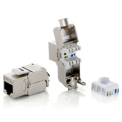 EQUIP - PRESA PREMIUM CAT.6A KEYSTONE SCHERMATA Toolfree LSA, 8pz/confez.