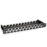 EQUIP - PATCH PANEL 24-PORTE KEYSTONE NON SCHERMATO 19" 1U, Nero