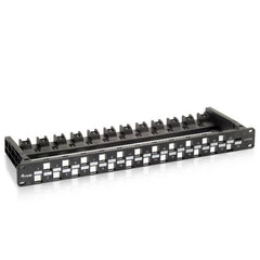 EQUIP - PATCH PANEL 24-PORTE KEYSTONE NON SCHERMATO 19" 1U, Nero