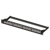 EQUIP - PATCH PANEL 48-PORTE KEYSTONE NON SCHERMATO 19" 1U, Nero
