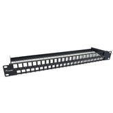EQUIP - PATCH PANEL 48-PORTE KEYSTONE CAT.6 NONO SCHERMATO 19" 1U, Nero