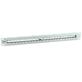 EQUIP - PATCH PANEL 24-PORTE KEYSTONE SCHERMATO, 1U 19" - Grigio Chiaro
