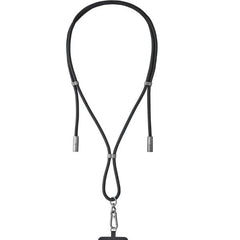 Cordino di ricarica USB-C e portacellulare 2 in 1 nero