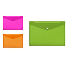 CARTELLINEE A5 FLUO C/BOTTONE