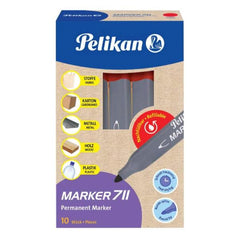 MARCATORE PERMANENTE 711 ROSSO - punta conica