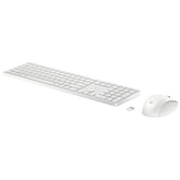 Kit Mouse e Tastiera wireless HP 655 Bianca