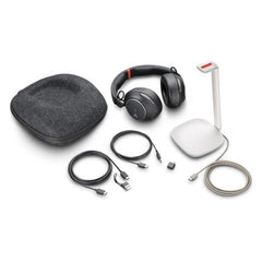 Cuffie HP Poly Voyager Surround 85 UC -MS + adattatore USB-C/A + supporto ricarica