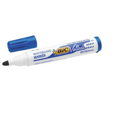 Rotulador bic velleda para pizarra azul punta redonda 1,3 mm