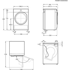 ASCIUGATRICE EW6H29C 8KG A+++ 600 SERIES