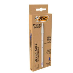 CRISTAL RE NEW 1MM BLU 1+2REFILL