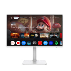 Modern MD272UPSW, UHD, TYPE-C 65W, USB HUB, SPEAKERS, PIVOT, ATTACCO VESA, SMART MONITOR, BIANCO