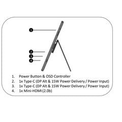 PRO MP161 E2, FHD, HDMI/TYPE-C, SPEAKERS
