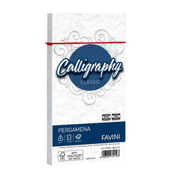 CALLIGRAPHY pergamena - Bianco - 11x22cm - 90g/m2 – 25Buste