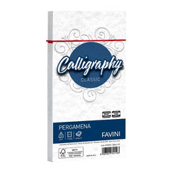 CALLIGRAPHY pergamena - Bianco - 11x22cm - 90g/m2 – 25Buste