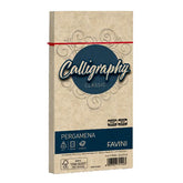 CALLIGRAPHY Pergamena - Nocciola - 11x22 cm - 90g/m2 – 25 buste