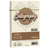 CALLIGRAPHY canvas - Avorio - 12x18 cm - 100g/m2 – 25 buste