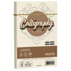 CALLIGRAPHY canvas - Avorio - 12x18 cm - 100g/m2 – 25 buste