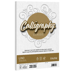 CALLIGRAPHY lino - Bianco - 200g/m2 – 50 fogli