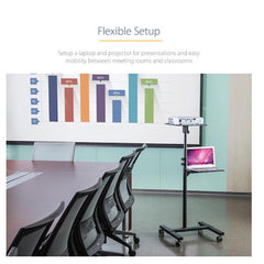 Supporto per proiettore e laptop mobile