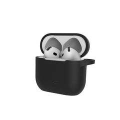 AIRCASE4 - Custodia in silicone morbido compatibile con Airpods 4th Gen.