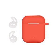 AIRCASE - Custodia in silicone morbido compatibile con Airpods 1st Gen. / 2nd Gen.