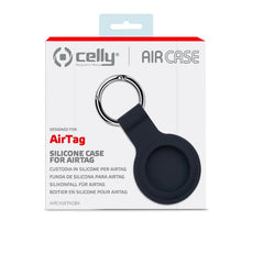 AIRCASETAG - Custodia in silicone morbida con gancio in metallo compatibile con Airtag 1a Gen/2a Gen