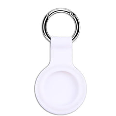 AIRCASETAG - Custodia in silicone morbida con gancio in metallo compatibile con Airtag 1a Gen/2a Gen
