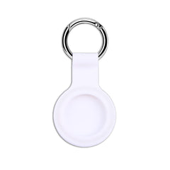 AIRCASETAG - Custodia in silicone morbida con gancio in metallo compatibile con Airtag 1a Gen/2a Gen