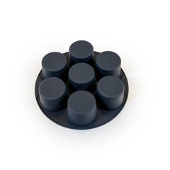 MUITOMAS - Stampo per muffin per friggitrice ad aria in silicone nero